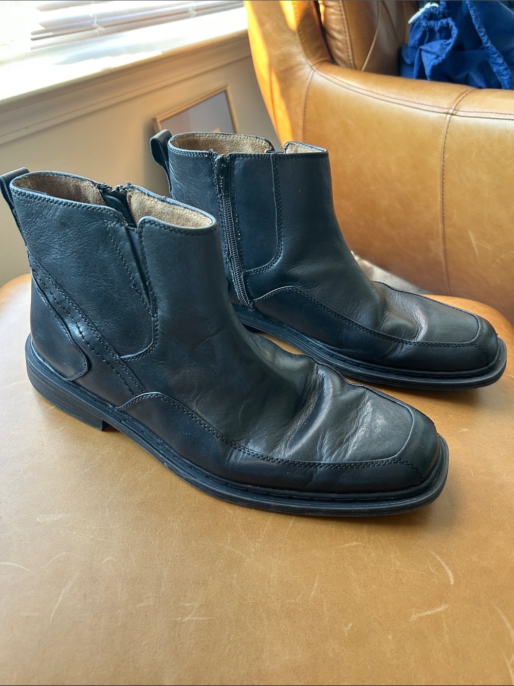 Florsheim Welter Mens size 10.5 Black Leather Boots